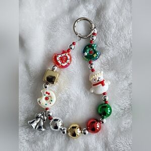Festive Snowman Phone Charm Christmas Phone Chain
